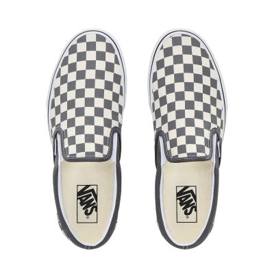 Vans Checkerboard Classic Slip-On - Kadın Slip-On Ayakkabı (Beyaz)